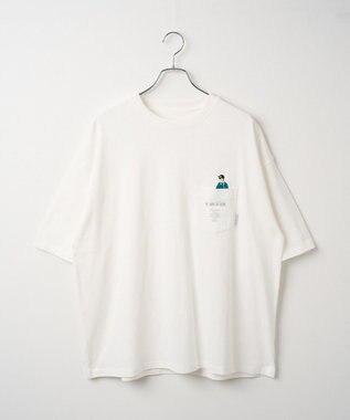 WEGO 【ユニセックス着用ITEM/手洗い可/MLサイズ】CITY　BOYS　ポケットT（S） ホワイト