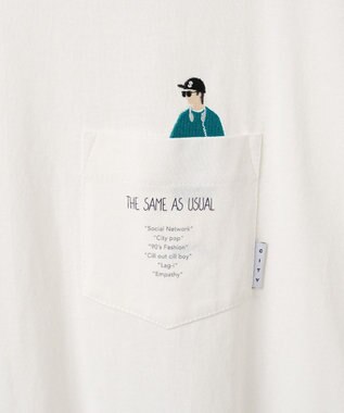 WEGO 【ユニセックス着用ITEM/手洗い可/MLサイズ】CITY　BOYS　ポケットT（S） ホワイト