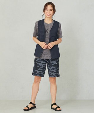 JOSEPH ABBOUD MOUNTAIN 【UNISEX】クールスキンガードTシャツ ライトグレー系