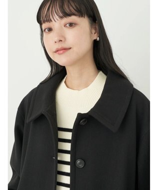 earth music&ecology ステンカラーコート（無地） Black