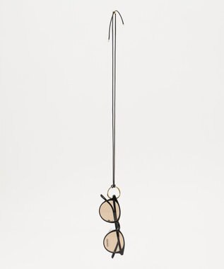 ANY ホルダーネックレス付きサングラス ブラウン×ゴールド