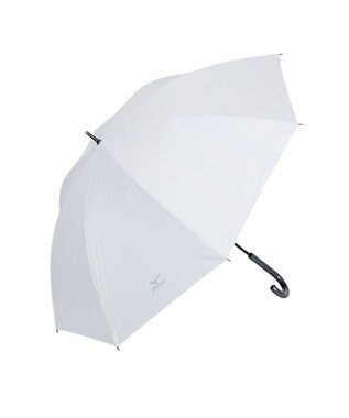 MOONBAT 【大きめ】MIZUNO メンズ 晴雨兼用日傘 長傘 RBロゴ 遮光 遮熱 UV ユニセックス ホワイト