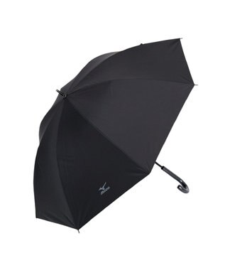 MOONBAT 【大きめ】MIZUNO メンズ 晴雨兼用日傘 長傘 RBロゴ 遮光 遮熱 UV ユニセックス ブラック