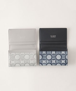 MIYABIYA La quoh with kirakaracho 南蛮七宝アルチザンレザー 名刺入れ 瑠璃紺（ネイビー）