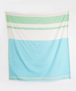 POLS 播州織 極細コットンストール エメラルド