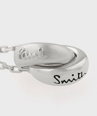 Paul Smith Double Ring Motif ネックレス シルバー