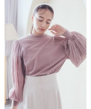 earth music&ecology マジョリカニットプルオーバー Pink Beige