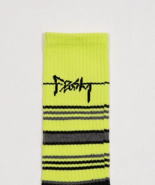 WEGO マルチボーダーソックス（R）　 ライム