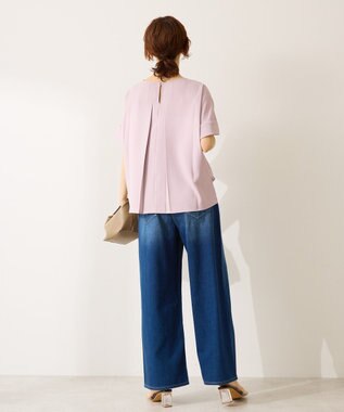 AMERICAN HOLIC 【予約】【WEB限定】イージーケア+接触冷感バックタック半袖プルオーバー Lavender