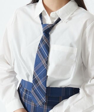 WEGO 【SCHOOL ITEM】チェックスクールネクタイ ブルーチェック2