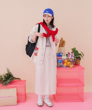 AMERICAN HOLIC 【PENNEY'S】デニムワークスカート Ivory