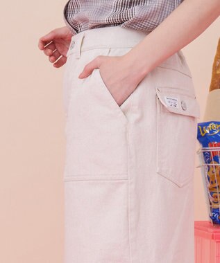 AMERICAN HOLIC 【PENNEY'S】デニムワークスカート Ivory