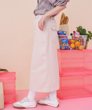 AMERICAN HOLIC 【PENNEY'S】デニムワークスカート Ivory