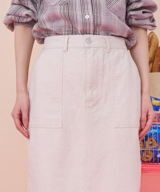 AMERICAN HOLIC 【PENNEY'S】デニムワークスカート Ivory