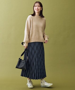 ANY レーシーモールニット ライトベージュ