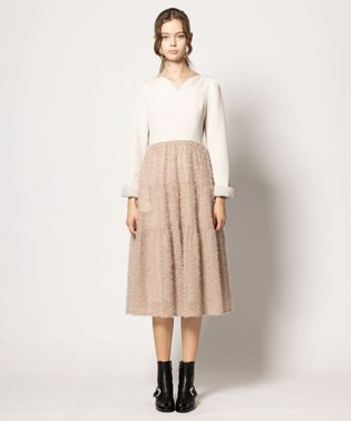 TOCCA 【ヨンア×大人百花コラボ・00サイズあり・洗える】SUGARPLUM ドレス ベージュ系