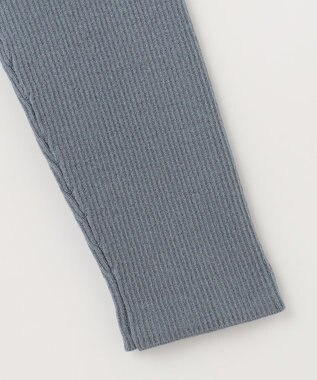 ANY SIS 【美人百花掲載】フラワージャガードニット ワンピース スモーキーブルー×アイボリー