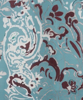 23区 【先行予約】Ericaランダムペイズリープリント フレアスカート ブルー系