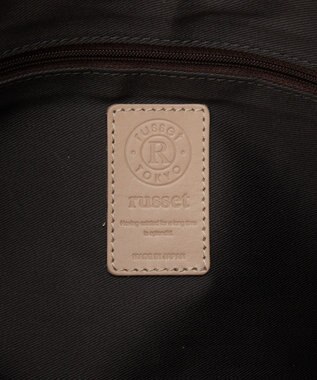 russet エンボスモノグラム ソフトレザーショルダーバッグ(CE-1547) GrayBeige