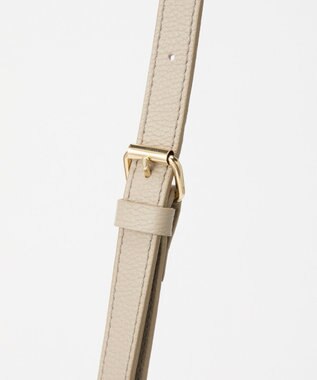 russet エンボスモノグラム ソフトレザーショルダーバッグ(CE-1547) GrayBeige