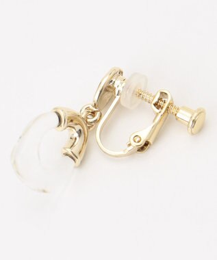 ANY SIS ドロップメタル イヤリング ライトゴールド