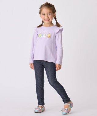 ANY KIDS 【すみっコぐらし】バックシャン Tシャツ ラベンダー