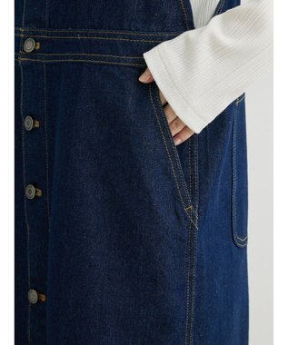 Green Parks デニムサロペットスカート Indigo