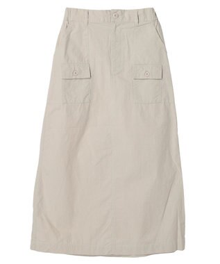 CRAFT STANDARD BOUTIQUE デザインポケットワークスカート Gray Beige