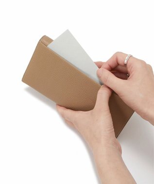 TOPKAPI 【TOPKAPI】バイカラー レザー 長財布 LEAN リーン グレージュ
