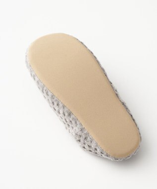 LOOM&SPOOL GRS綿毛布ルームシューズ ライトグレー