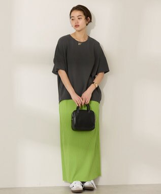 AMERICAN HOLIC バックフリル半袖プルオーバー Charcoal Gray