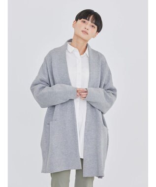 AMERICAN HOLIC バイカラーニットコーディガン Light Gray Mixture