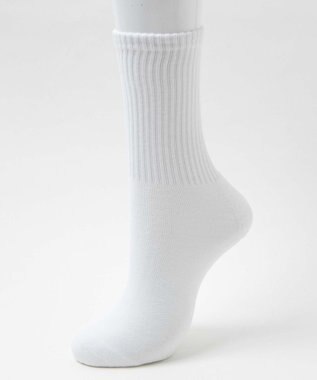 WEGO 底パイルソックス（丈21cm） ホワイト