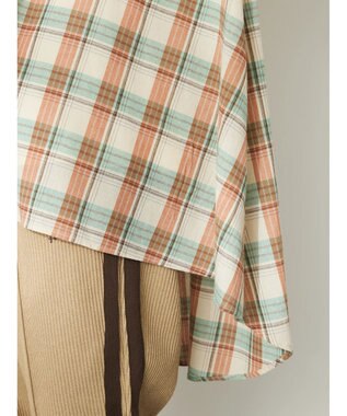 CRAFT STANDARD BOUTIQUE チェックフィッシュテールチュニック Beige