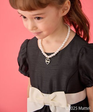 ANY KIDS 【Barbie(TM)】ドーリードレス風ワンピース ブラック