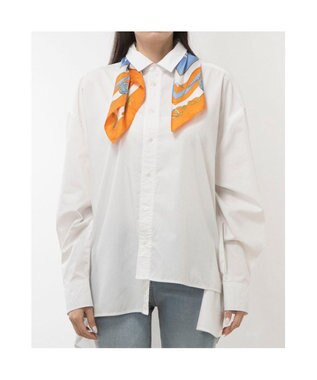 UNBILLION カカトゥ kakatoo / マリンガーランド柄シルクスカーフ オレンジ