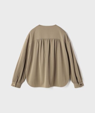 GRACE CONTINENTAL トリアセジャージジャケット カーキ