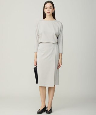 ICB L Fied スプリットラグラン Tブラウス グレージュ