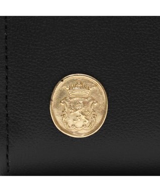 A.D.M.J. 【牛革】セブンティリリィ/ガマグチウォレット ブラック