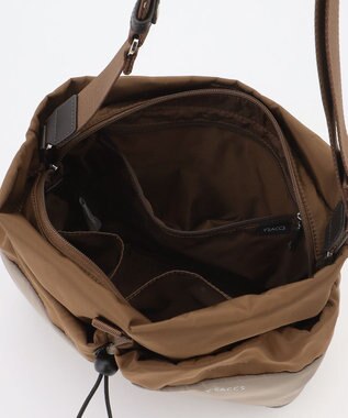 Y'SACCS ドローストリング コンビカラーショルダー チョコ