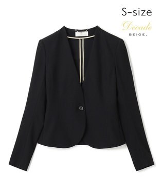 BEIGE， 【S-size】LUIZA / ノーカラージャケット Black