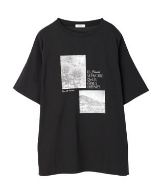 earth music&ecology フォトチュニックＴ Black