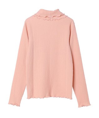 earth music&ecology ジャガードハイネックメローインナー Pink