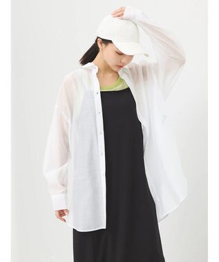 earth music&ecology ＢＩＧシアーシャツ Off White