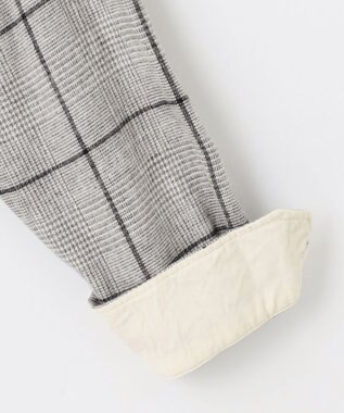 JOSEPH ABBOUD 【キングサイズ・柔らかな肌触り】 オーガニックラフィ グレンチェックシ ャツ ライトグレー系4