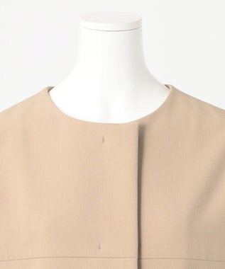 23区 L 【R(アール)】2WAYダブルクロス ノーカラージャケット ベージュ系