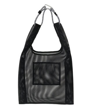 AMERICAN HOLIC ロープ付メッシュトートバッグ Black