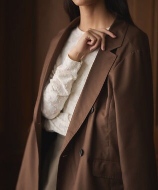 CRAFT STANDARD BOUTIQUE ダブルオーバーサイズジャケット Brown