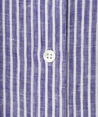 23区 S 【Oggi8月号掲載/洗える】LIBECO ベーシック シャツ ブルーストライプ