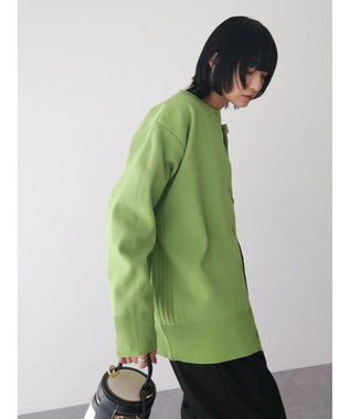 Green Parks かるい クルーネックカーディガン Green